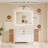 Frontlit and Backlit LED Bathroom vantiy Mirror,3 Color Dimmable Light & Anti-fog Tempered Glass mirror-342061845-335735730