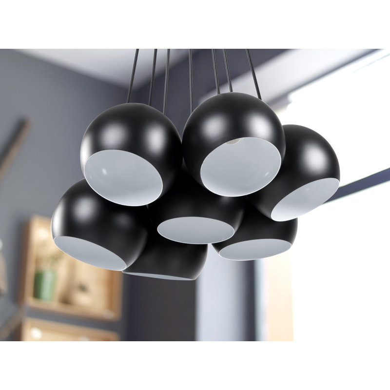 7 - Light Cluster Pendant, Black