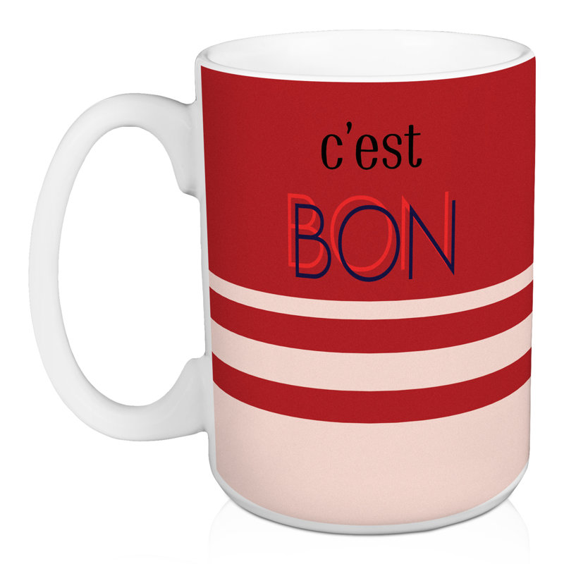 Tasse C''est Bon rose, Rouge