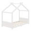 Lit House House avec lattes de soutien et structure ouverte