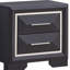 Table de chevet G01600-N, noir