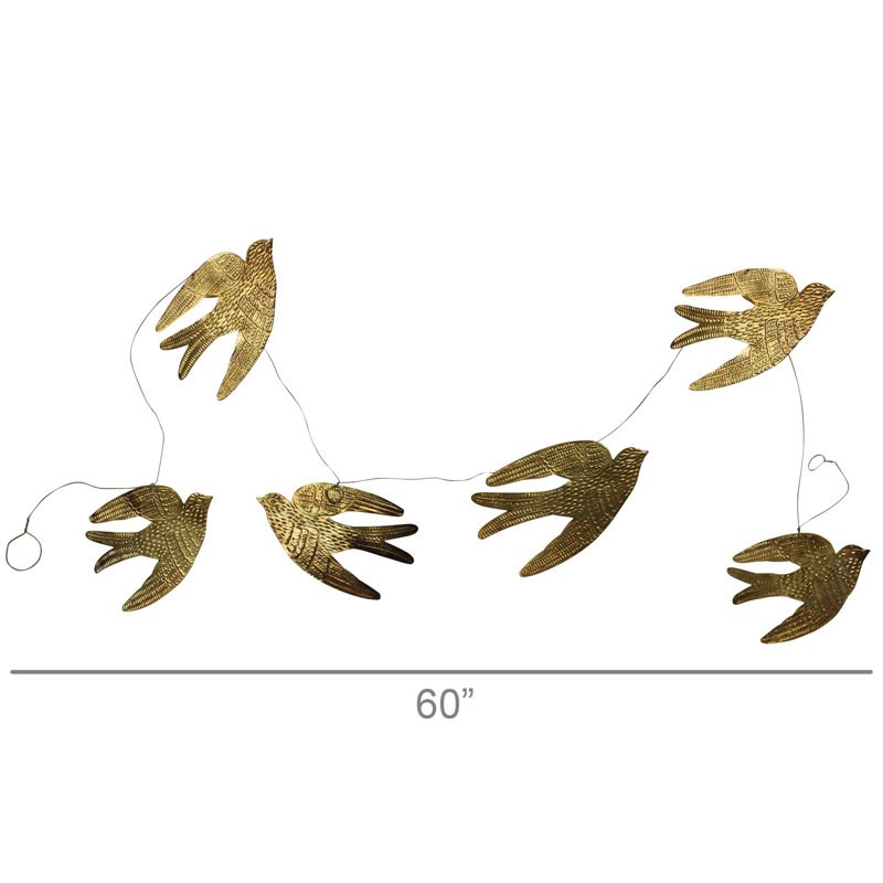 Guirlande Bird, laiton antique