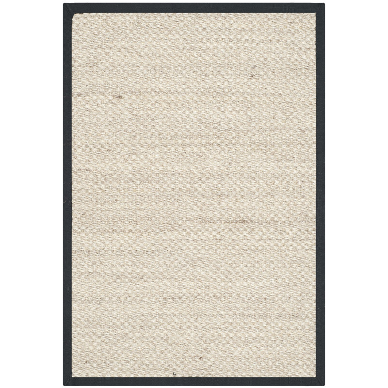 Torbin Sisal Marble/Black Area Rug, Rectangle 183 x 274cm