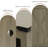 Record Player Stand Table, Record Shelf with Outlet Hole,with 3 Divider Open Shelf Holder Up to 160 Albums.-1262972646