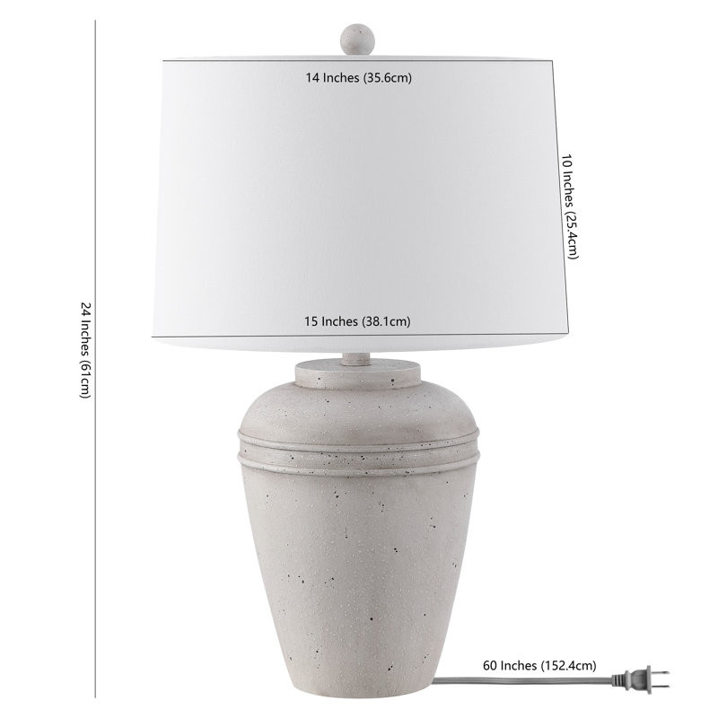 Ashlyne Susannah 24'' Gray Table Lamp