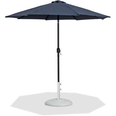 Parasol de patio en tissu / aluminium avec base Chavelle