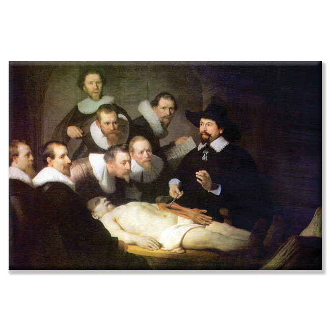 Anatomy of Dr. Tulp by Rembrandt van Rijn - Print on Canvas Vault W Artwork 