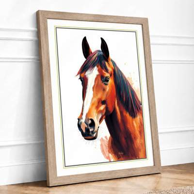 Noble Steed Modern - Framed Print
