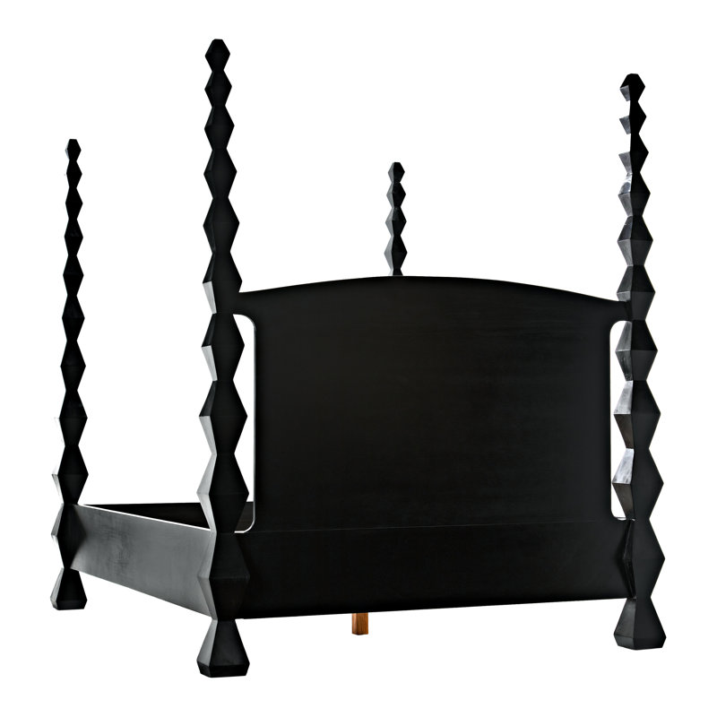 Brancusi Solid Wood Four Poster Bed, Queen