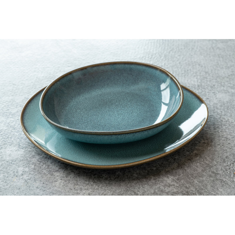 Villeroy & Boch Lave Beige Individual Bowl, Turquoise