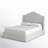 Evonna Upholstered Wingback Bed