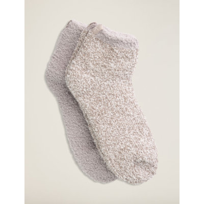  CozyChic 2-Pair Unisex Tennis Sock Set, Oyster Multi, One Size