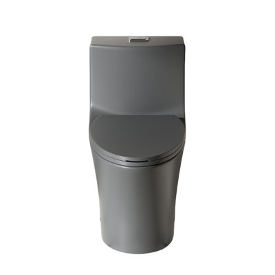 Grey 002 Toilet, 1/1.60 Splendor, Water Elongated Comfort Height Floor Mounted With Genial Soft Closing Seat Function, Silent