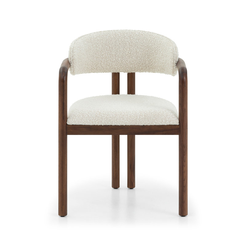 Fowler Upholstered Arm Chair, Classic Walnut