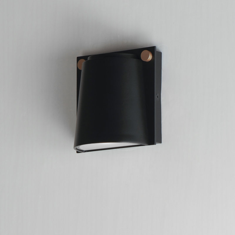 Rivet Aluminum LED Wall Light, 5.5" H x 5.5' W x 3.25" D