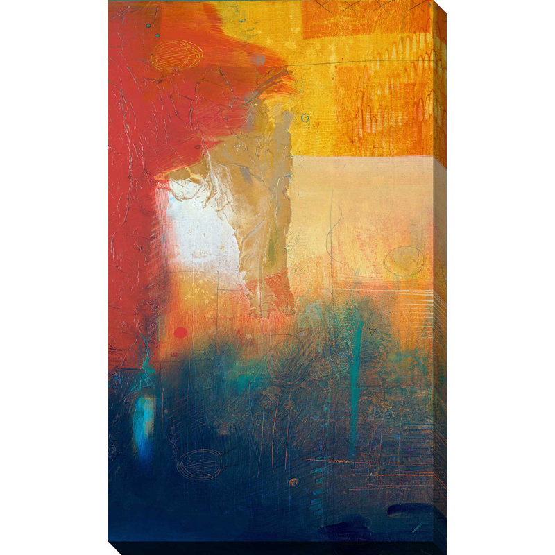 «Summer Set I», reproduction de peinture acrylique, H 60 po x l 36 po x P 1,5 po, Toile tendue
