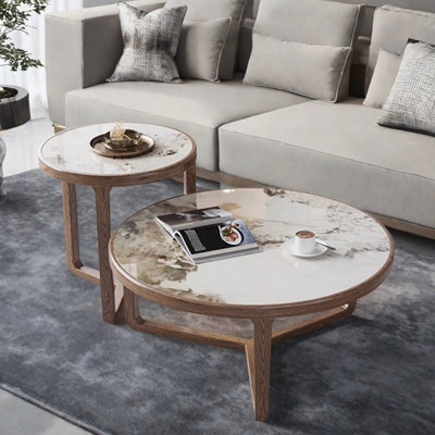 Ensemble de tables basses Design Sense Rock Plate