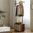 Black Walnut Wood Coat Rack