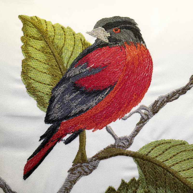 Housse et insert de coussin extérieur d'extérieur, Rouge