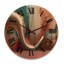 Horloge murale en bois massif Tacey-1916811008
