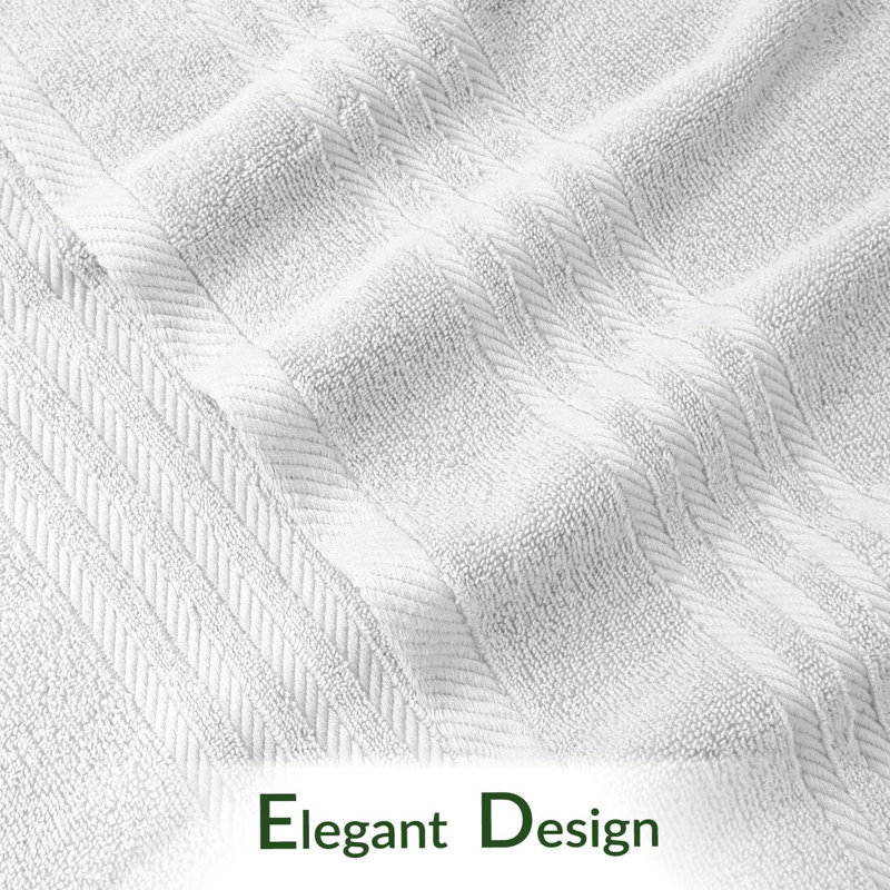 3Pk Zero Twist Large Bath sheet 80x140, White