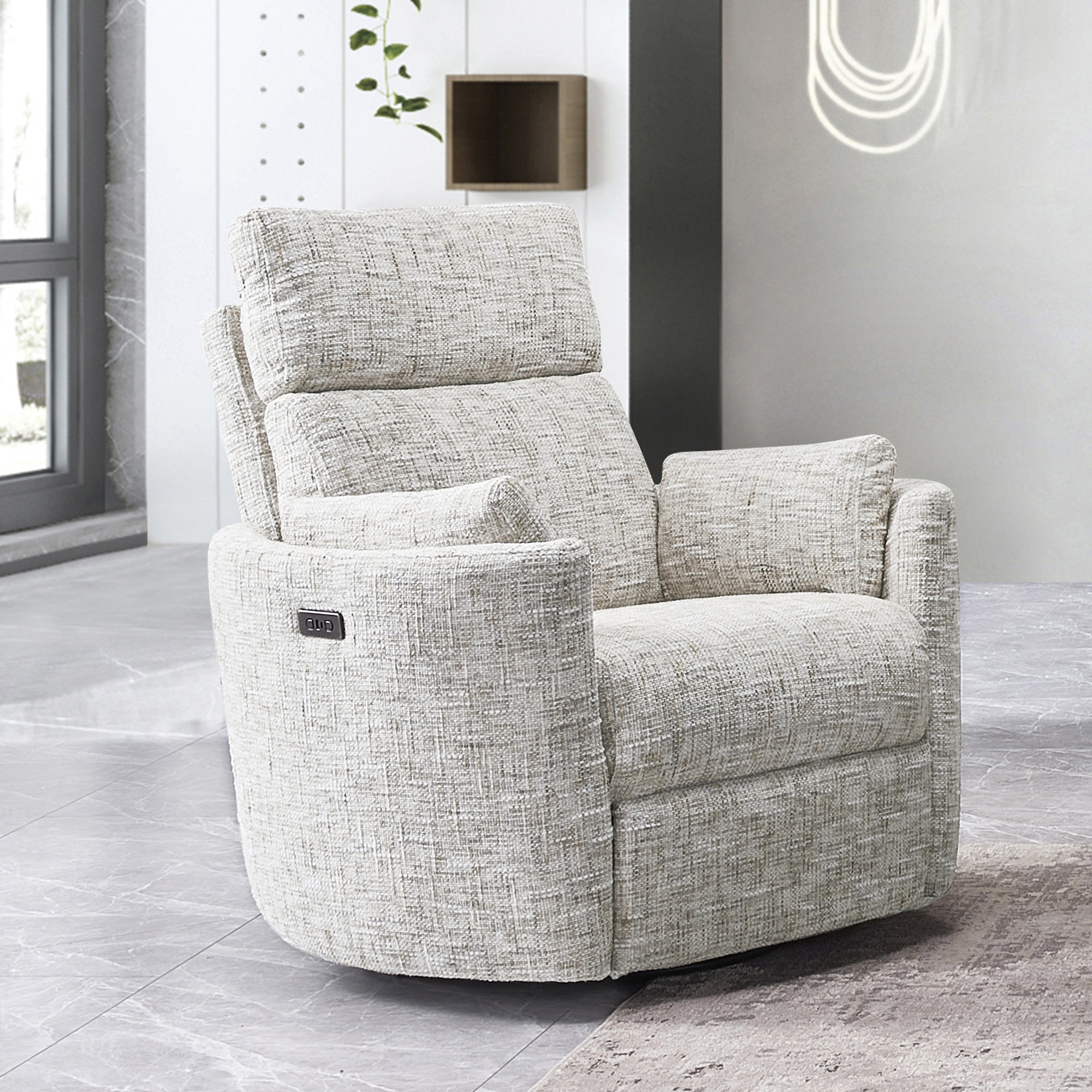 Latitude Run® Callendale Electric Power Swivel Rocker Recliner Chair ...