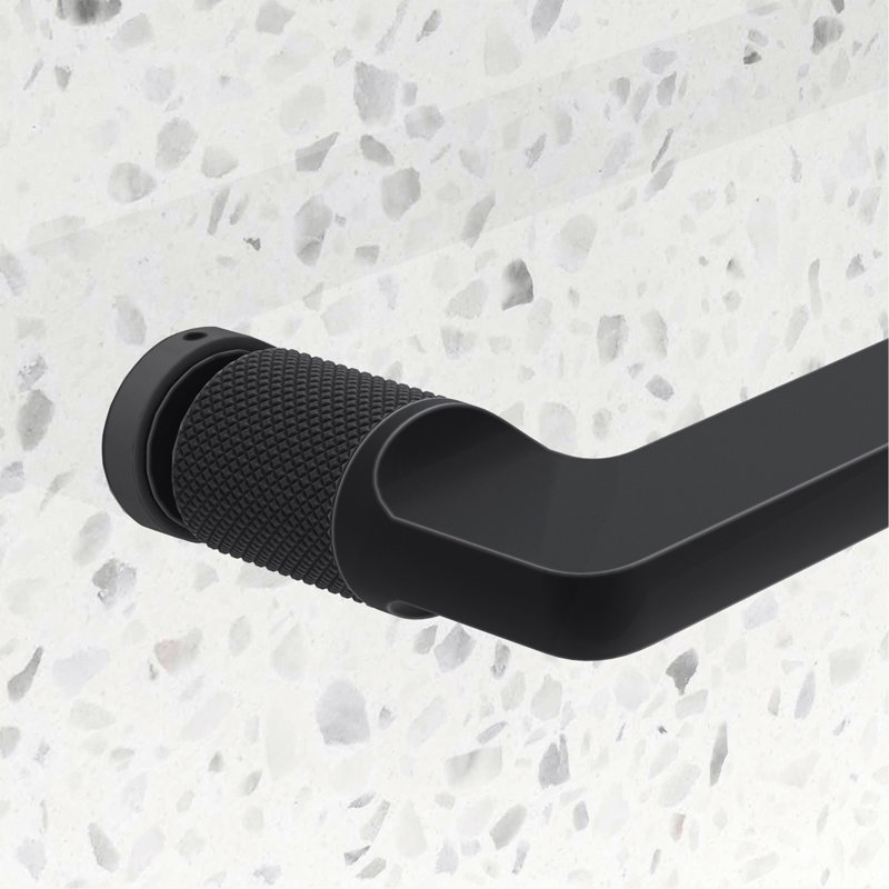 Porte de douche noire coulissante noire sans cadre 5476 pouces avec fonction de fermeture douce réglable en verre trempé de 8 mm avec Nano facile à nettoyer et anti-déflagrant