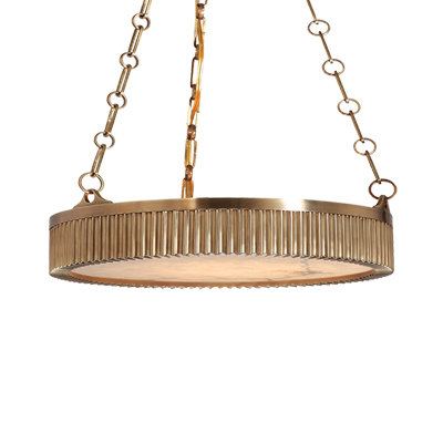 Lynden Pendant, 22" / Aged Brass