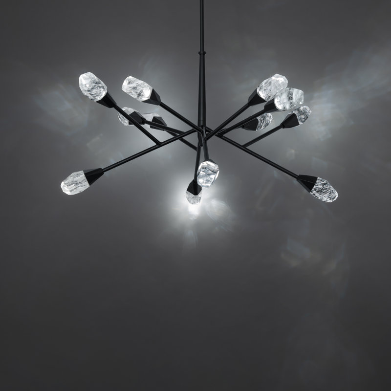 Synapse 12 - Light LED Chandelier, Black