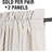 Linen Look 100% Blackout Curtains for Bedroom Full Light Blocking Rod Pocket 42 Inches Wide Linen Textured Thick Window Curtain Drapes with Backing-1600622931-1600622933