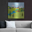 «River Valley Village II» par Andrea Haase, mur en métal