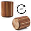 Acacia Wood 360° Rotating Utensil Holder - 7.2" Countertop Crock, Farmhouse Decor