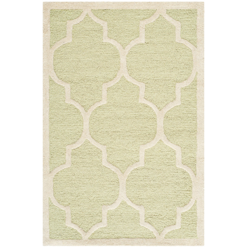 Dulaney Geometric Wool Hand Woven Area Rug, Rectangle 91 x 152cm
