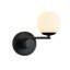 Capri 9-in Integrated LED ETL Certified Wall Sconce Light with 1 Glass Shade