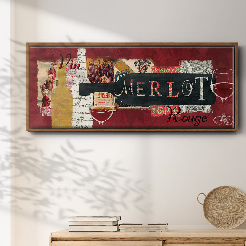Merlot - toile encadrée, H 24 po x l 60 po