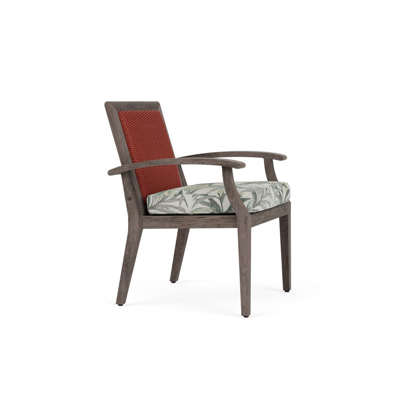 Frontier Outdoor Dining Armchair, Calidora Mist, Charcoal
