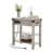 End Table With Charging Station, 3-Tier Narrow Side Table With Drawer And Storage