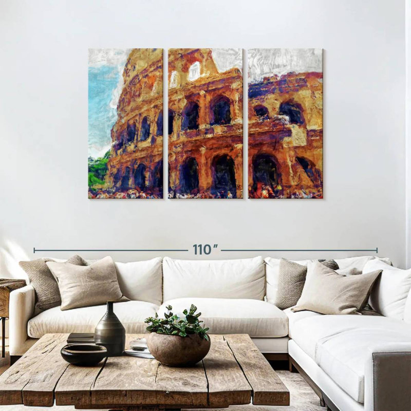 Rorry Rome Colosseum, 48" H x 74" W