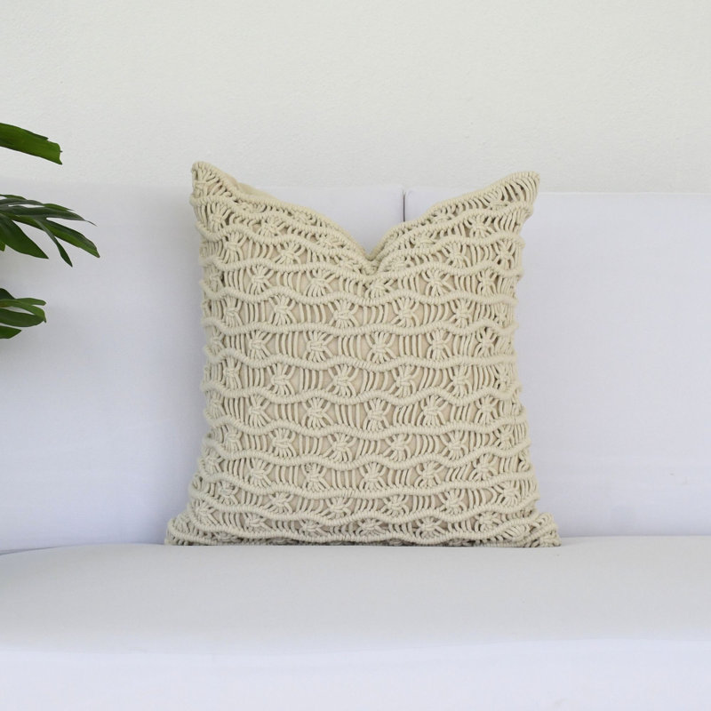 Macramé de coton naturel
