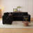 Convertible Storage Sofas, 100 Inch Corduroy Modern Sleeper For Home