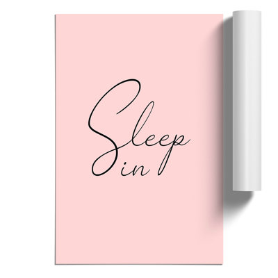 Sleep In - No Frame Print