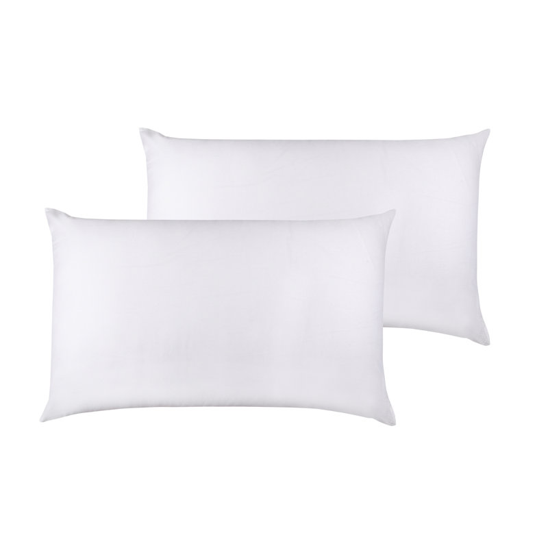Taie d'oreiller 100% coton 300 fils, Taies d'oreiller pour grand lit, Blanc