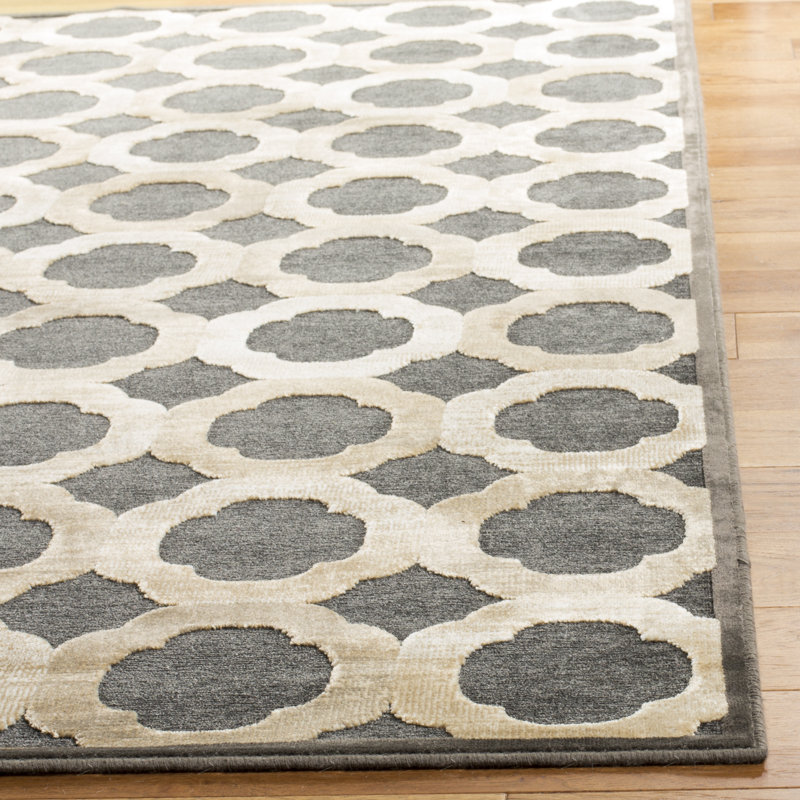 Coreatha Martha Stewart Viscose Geometric Rug, Rectangle 3'3" x 5'3"