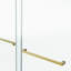 Porte de douche coulissante double sans cadre 60 * 76 ", porte de douche double, verre trempé de 3/8" (10mm) de type GSCG, acier inoxydable-129435229