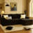 Boneless COMHOMA 105” Modular Sectional Sofa With Deep Seat,Cloud Upholstered L-Shape Couch Wide Arms Corduroy Fabric High-Density Foam Chaise Lounge For Living Room No Assembly Required-1428848628-1428848633