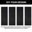 Homacer black unassembled & finished slanted stripe design barn door with non-bypass installation hardware kit, interior use only-114500917