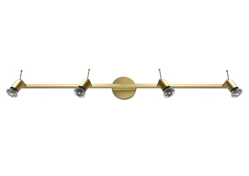 Sedalia 90cm 4 -Light Track Kit, Lacquered gold and polished brass