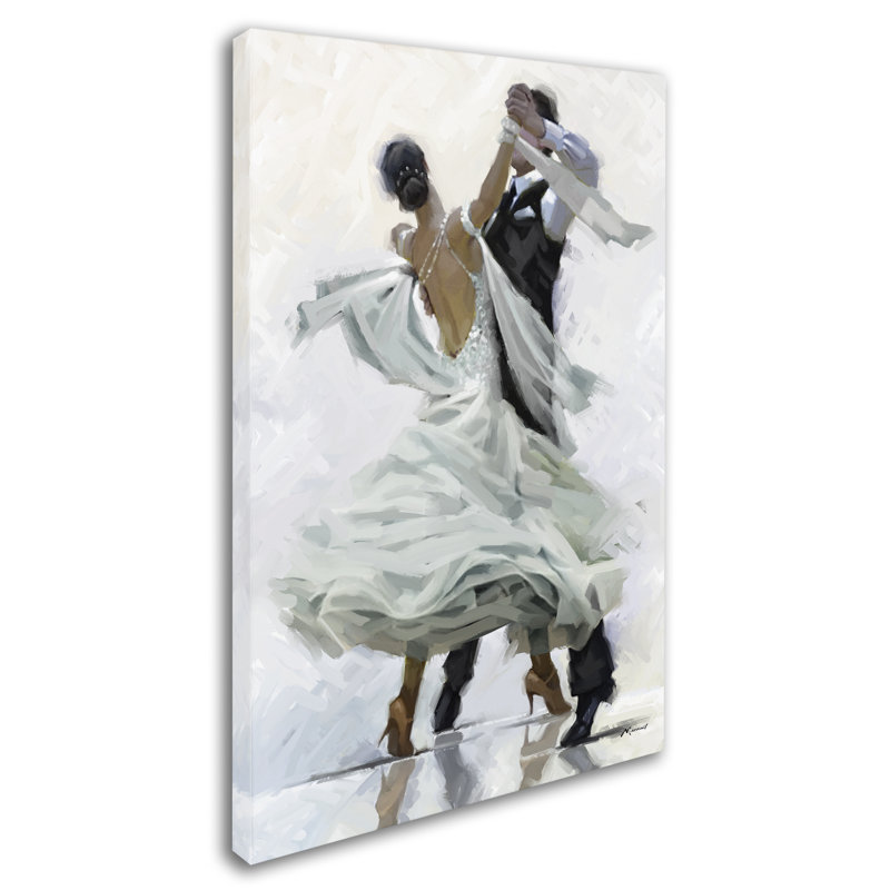Wrapped Canvas Wall Art - The Macneil Studio 'Waltz' Wall Art for Living Room, Bedroom, or Office Décor - 22x32