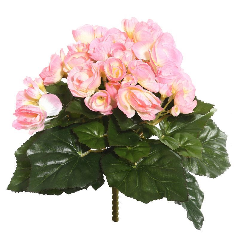 Artificial Begonia Bush, Pink