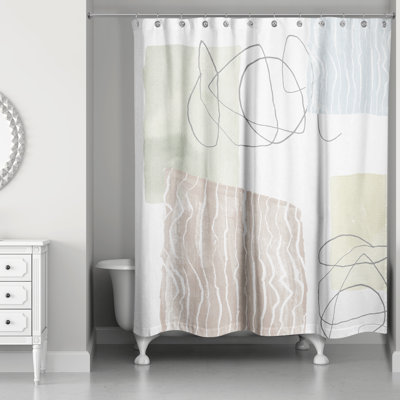 Jaideep Abstract Shower Curtain